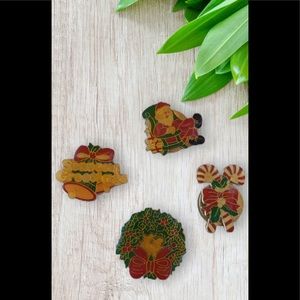 Vintage Christmas Button Covers